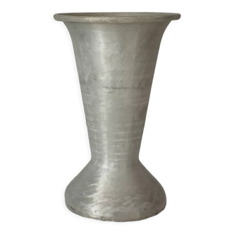 Antique vase in solid aluminum