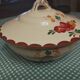 Vintage Longchamp earthenware soup tureen, dish and dessert plate set