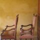 Antique lion head armchair
