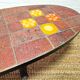 Jean Jaffeux lava stone and ceramic coffee table