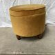 Ochre velvet pouf