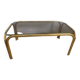 Vintage metal coffee table Italy 1970s