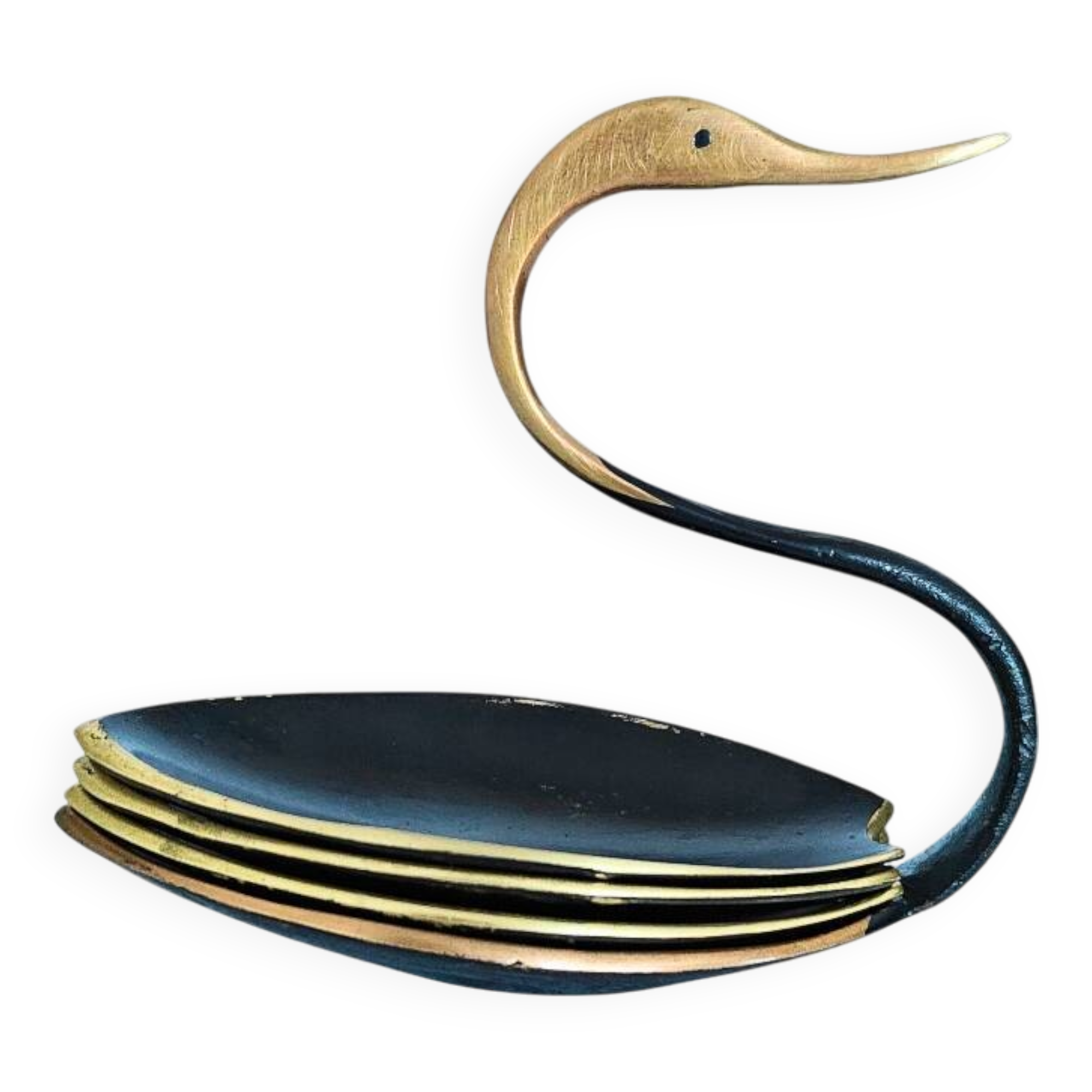 Cygne Cendriers Walter Bosse - lot de 4