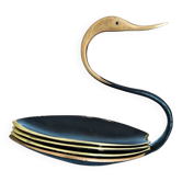 Cygne Cendriers Walter Bosse - lot de 4