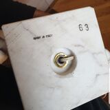 Italian marble foot lamp, 1970