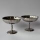 Vintage stainless steel ice cream cups
