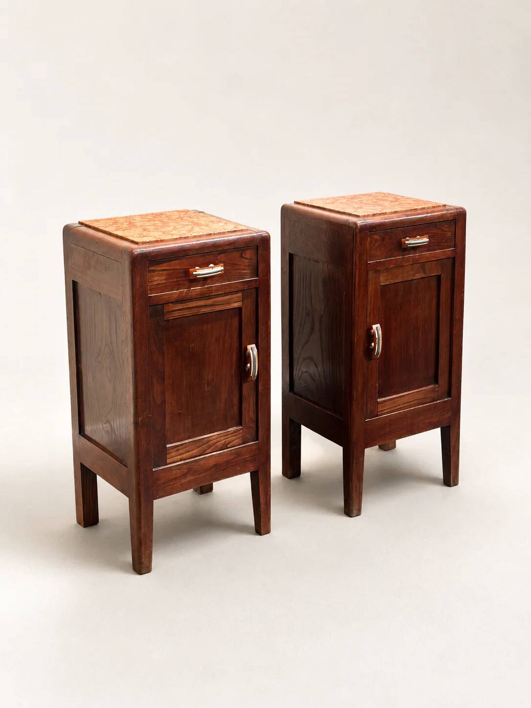 Tables de nuit Art Déco, Italie années 1930
