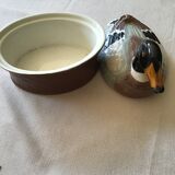Vintage duck terrine year 70 good condition geo brand