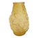 Moulded pressed glass Art Deco vase in orange