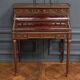 Mahogany cylinder desk nineteenth style Louis XVI red marble