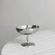 6 shiny stainless steel dessert bowls