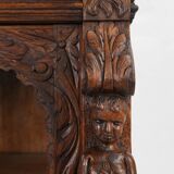 Baroque Style Display Case in Oak, Belgium, 1950s