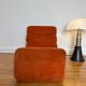 Chauffeuse / Fauteuil orange - Vintage - Design