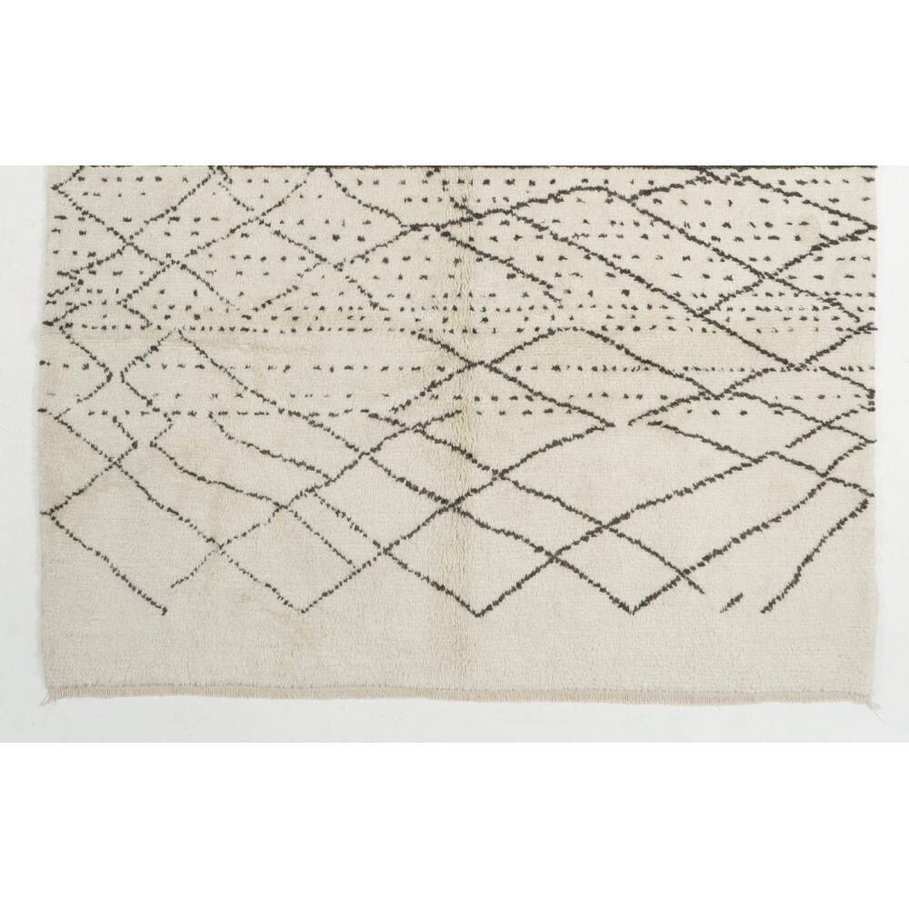Modern Handknotted Moroccan Azilal style Rug, 100% Wool, Custom Options Available