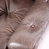 Modular leather sofa by michel cadestin for airborne