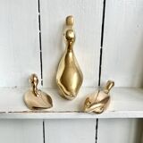 Trois canards ou trio en laiton massif