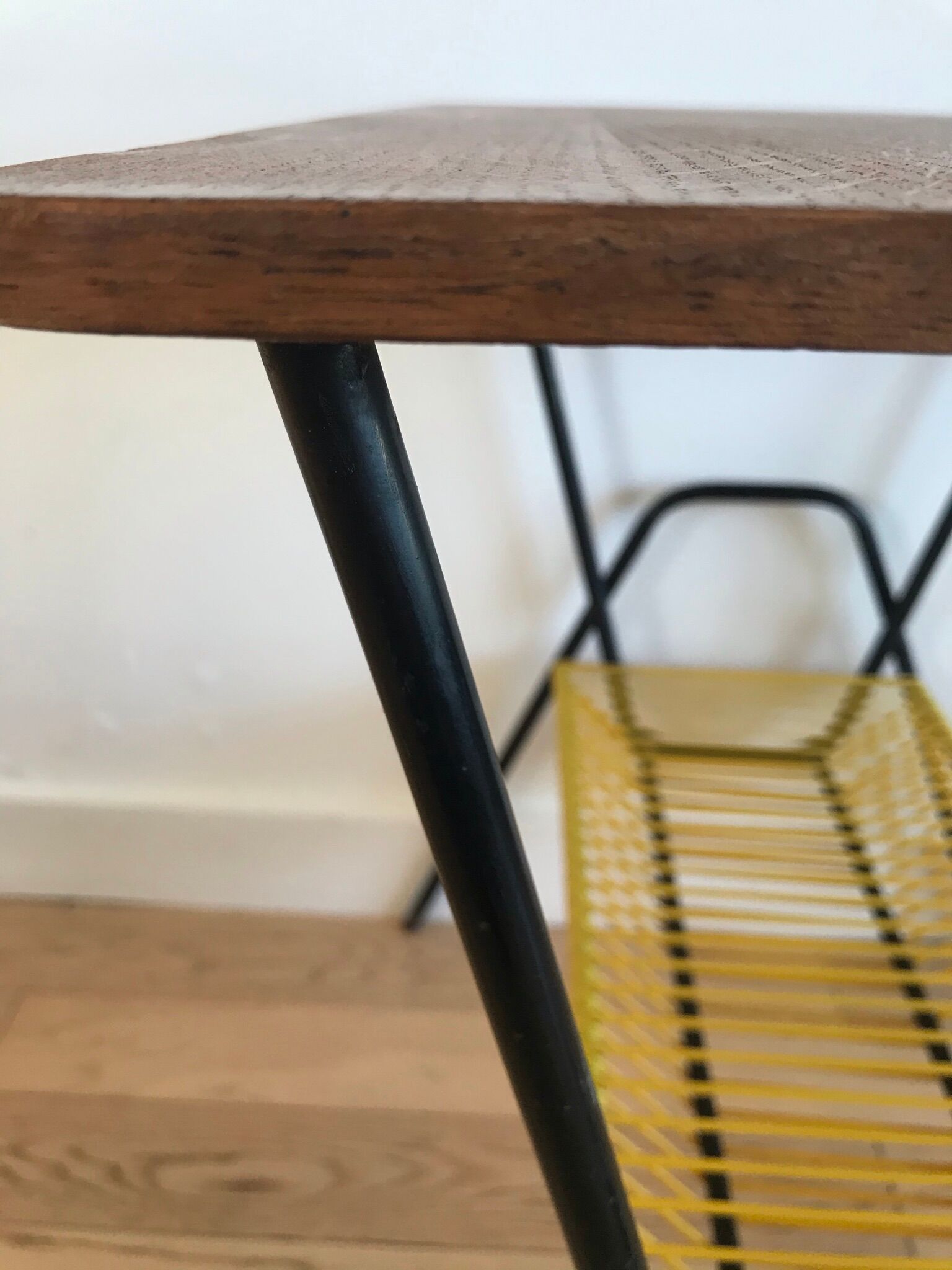 Platinum table range vinyl scoubidou vintage yellow