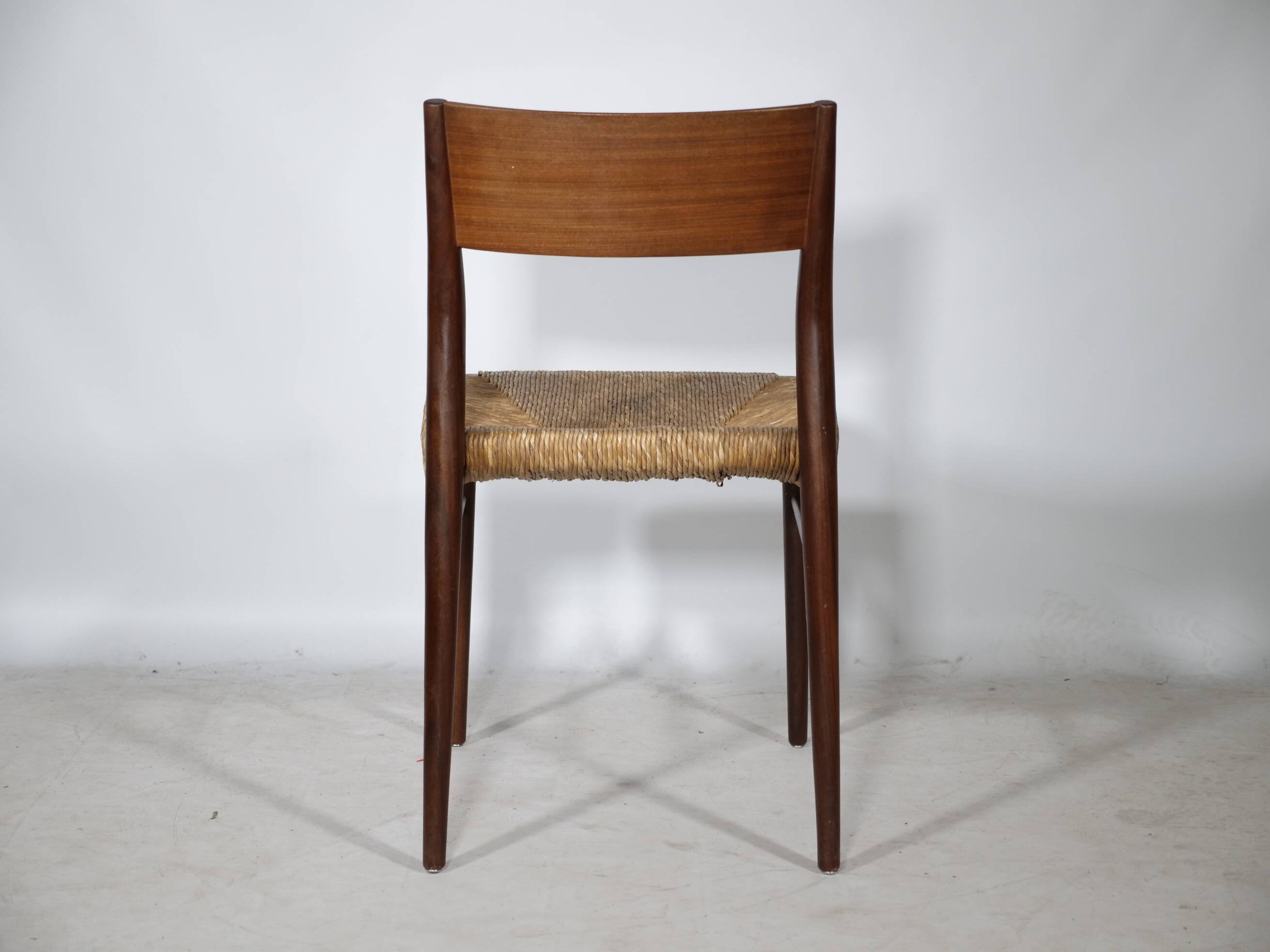 Teak Cane Chairs 351 Georg Leowald for Wilkhahn 1960s