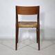 Teak Cane Chairs 351 Georg Leowald for Wilkhahn 1960s