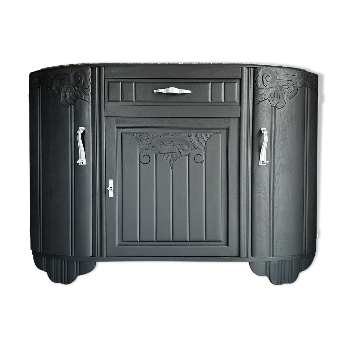 Black Art Deco Sideboard