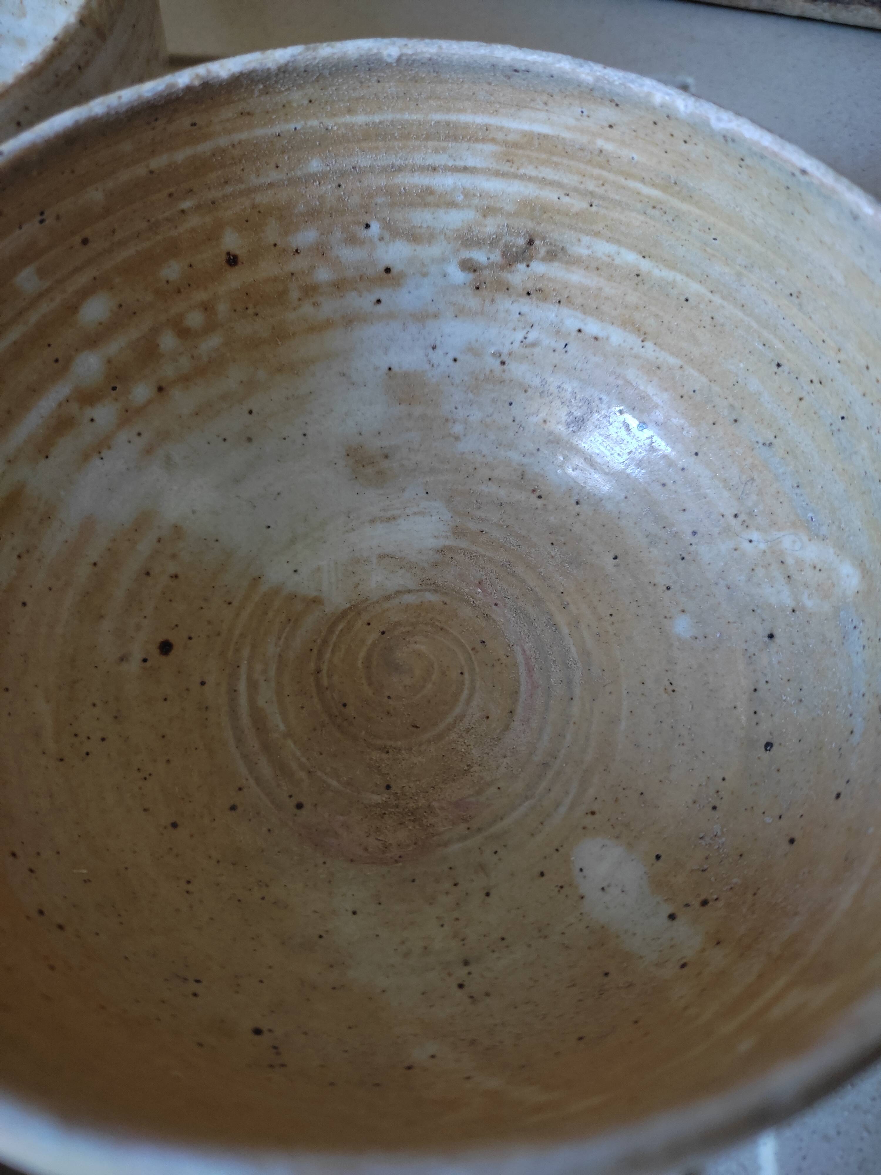 Set of 3 bowls in artisanal sandstone