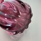 Multi-color pink floral Murano glass Sommerso vase italy, 1970s