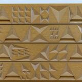 Mid-century brutalist oak sideboard