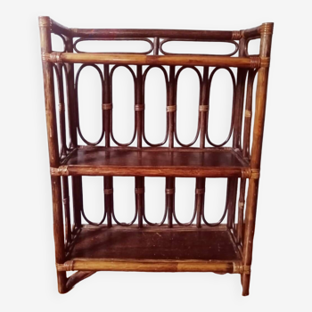 3-level bamboo shelf