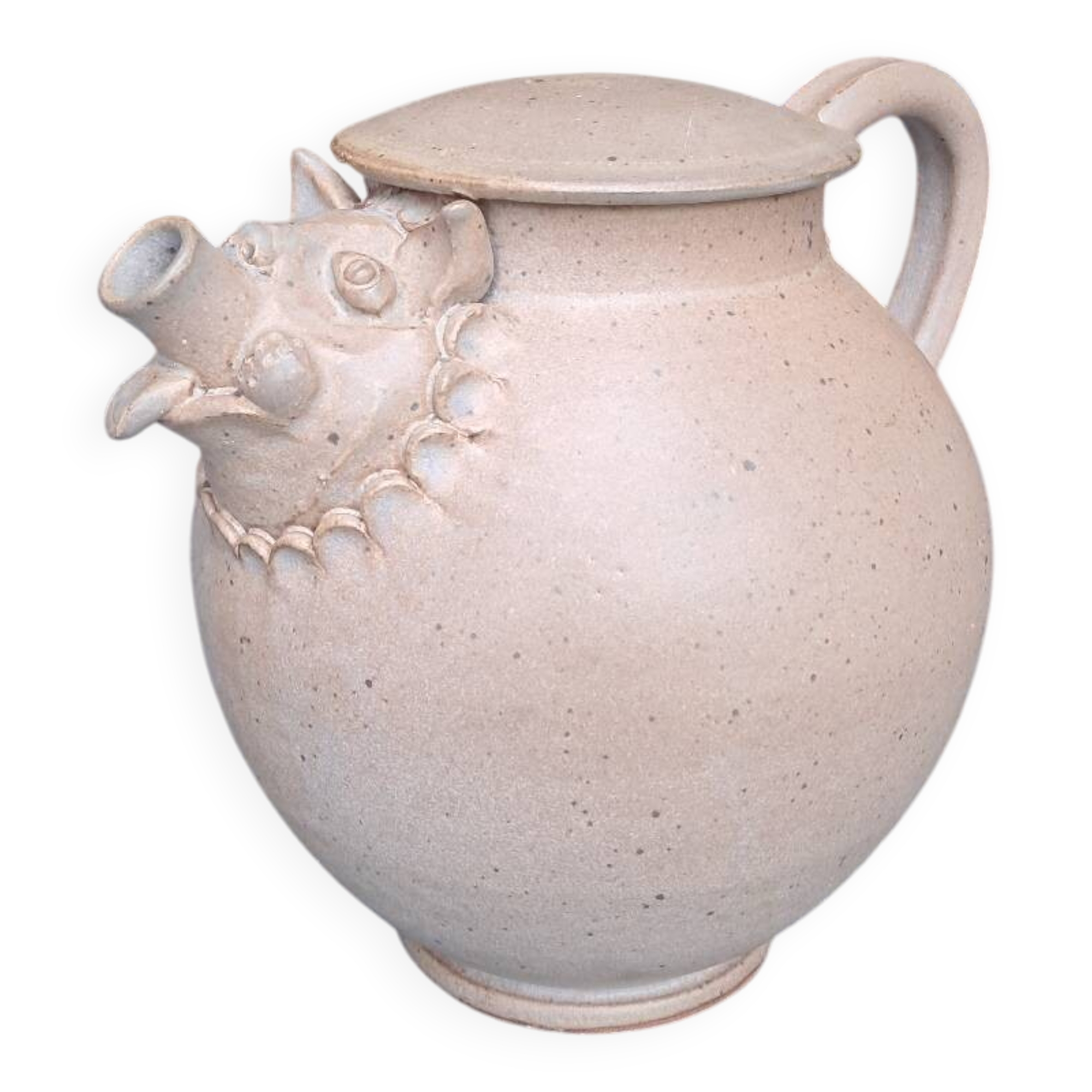 Cruche en terre cuite émaillée