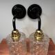 Pair of vintage glass globe wall lights