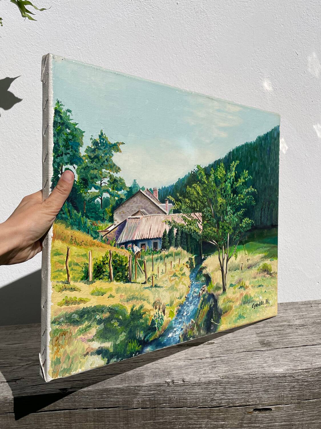 Landscape oil painting