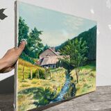 Landscape oil painting