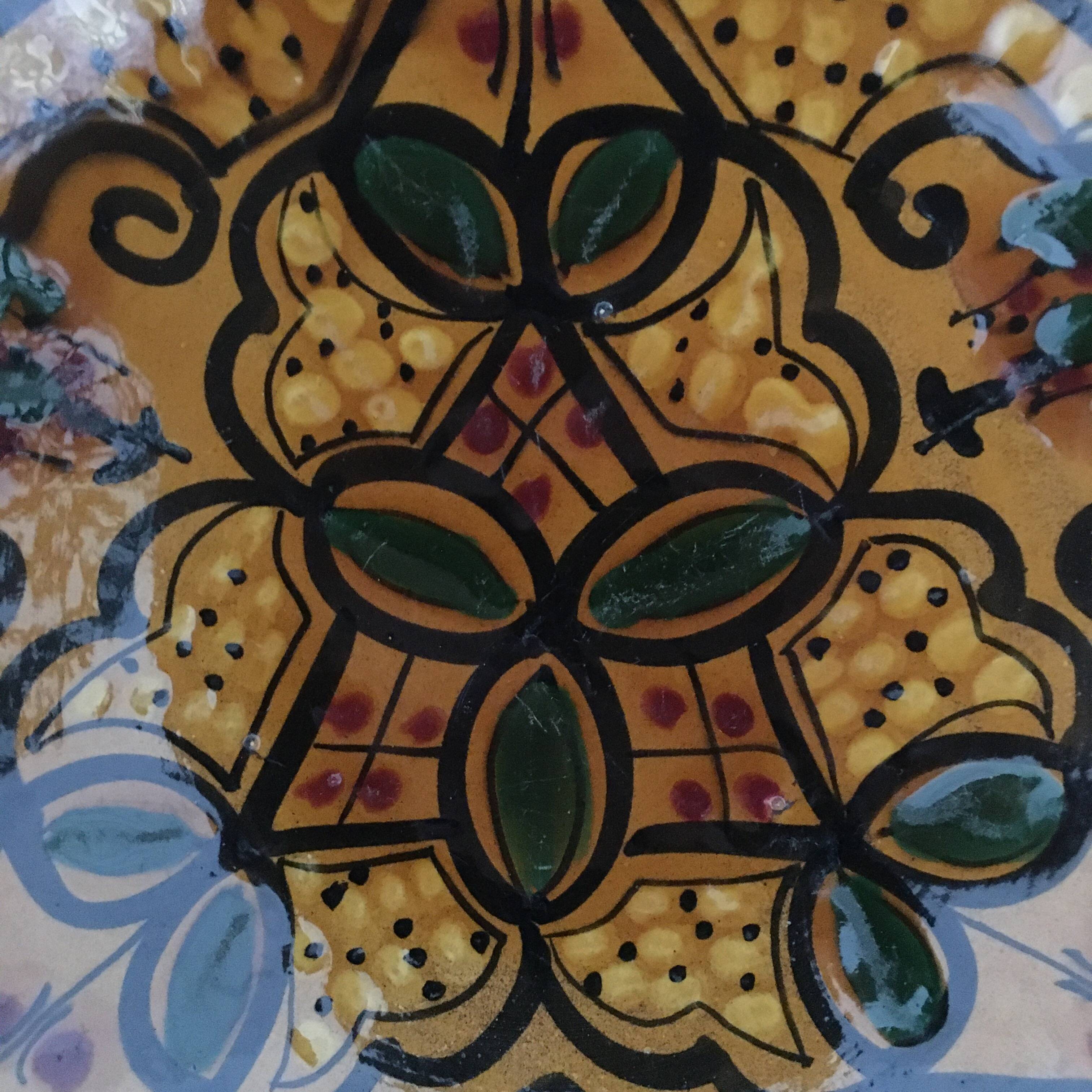 Set of 2 Moroccan deep plates.