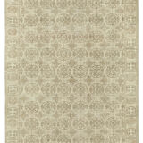 Hand-knotted contemporary turkish beige carpet 201 cm x 278 cm