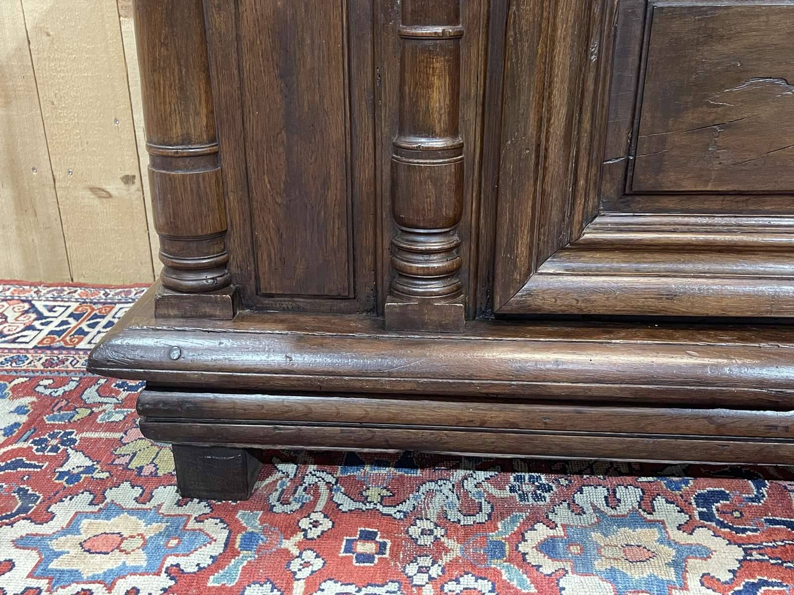 Large 18th century oak chest