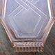Art deco pink molded glass tray or dish