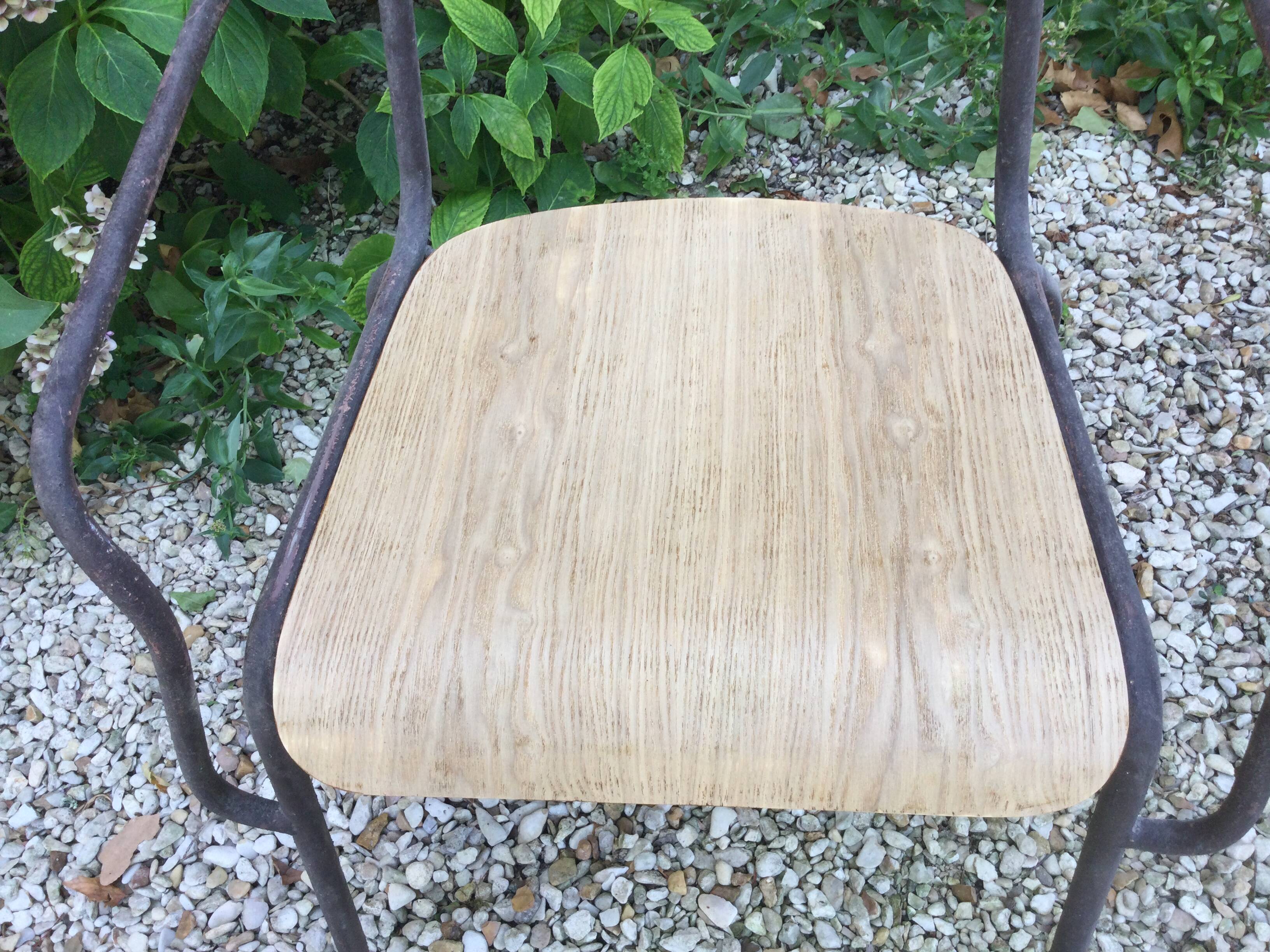 Lot de 6 chaises bois et fer
