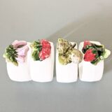 Set of 4 slip napkin rings.
