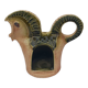 Photophore ceramic horse shape