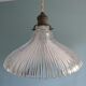 Rain-moulded transparent glass hanging lamp