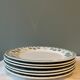 Set of 6 flat plates XIXth Boch Frères Keramis, "Trifolium"