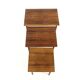 Set of 3 rosewood trundle tables, Sweden, 1960