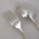 25-piece cutlery set François Frionnet in silver-plated metal, bead decoration.