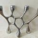 Vintage aluminium cast iron candlestick