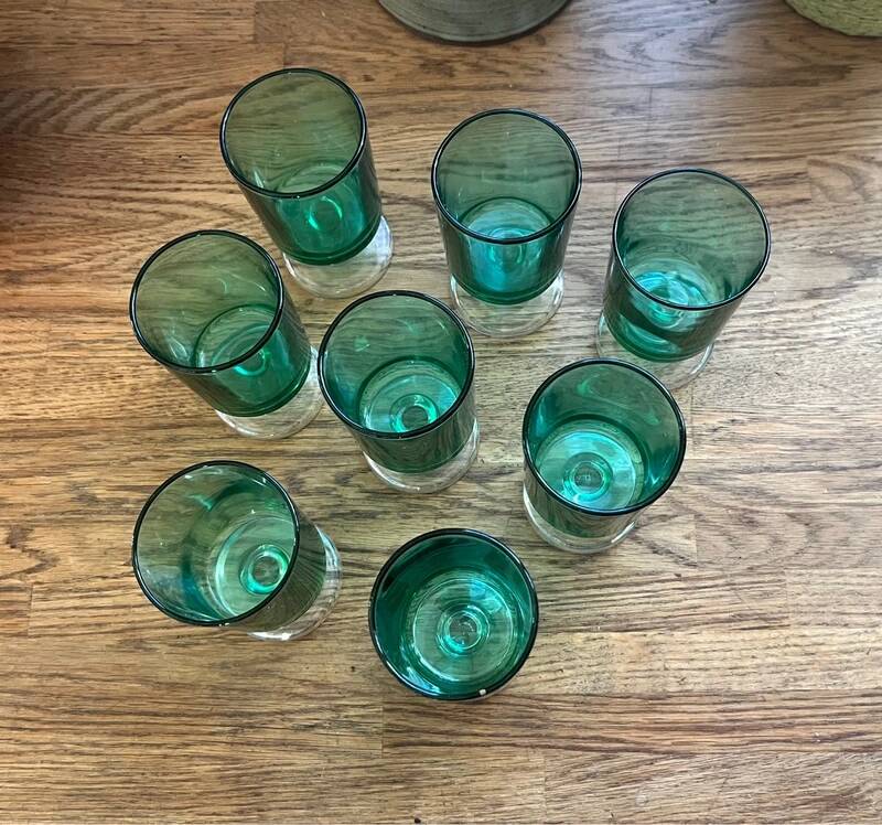 Vintage digestif glasses