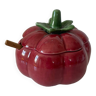 Tomato slip ceramic pot