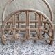 Refurbished rattan magazine rack