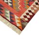 Turkish Handwoven Vintage Herki Kilim 100 cm x 345 cm