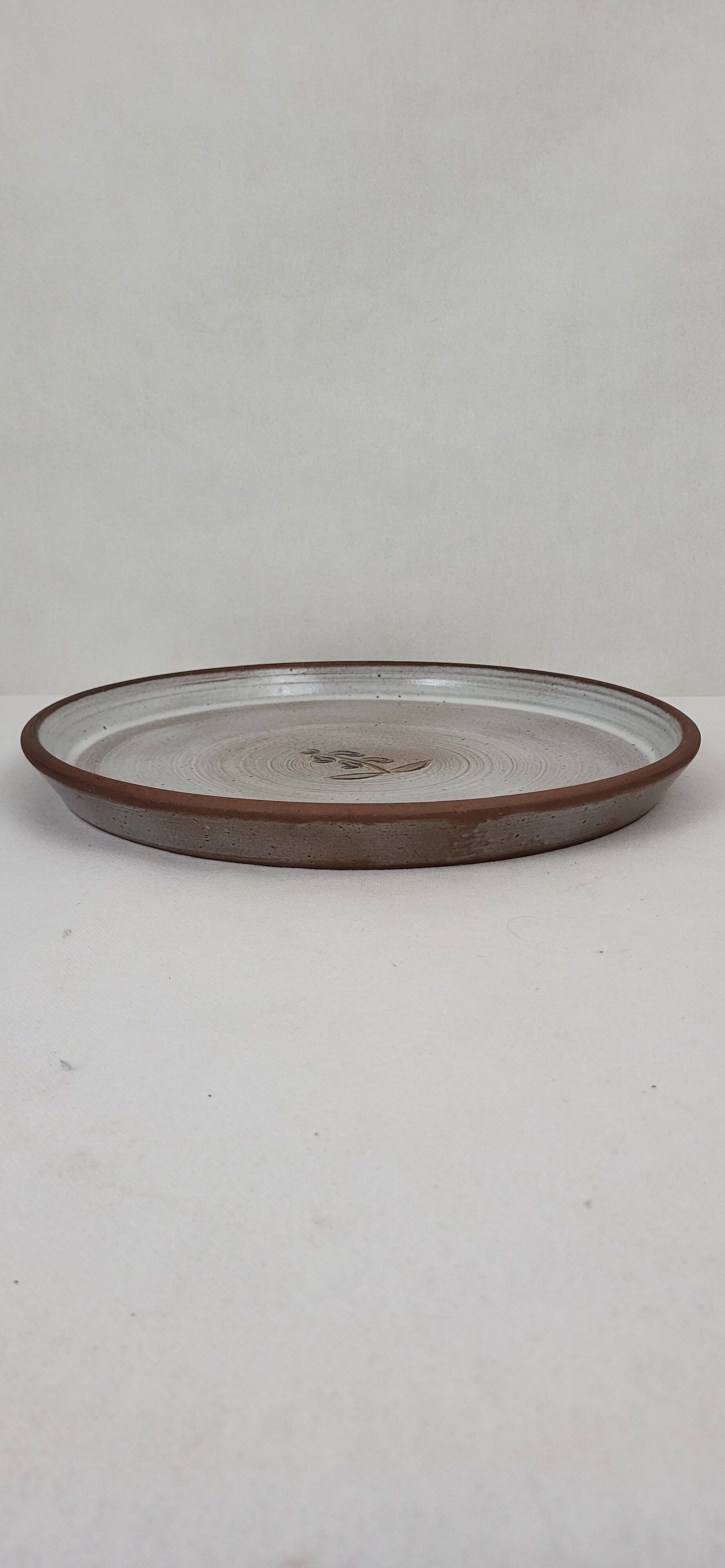 Plat à tarte en grès Ratilly / Pierlot