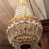 Balloon chandelier bronze frame and crystal grapevines Transition style